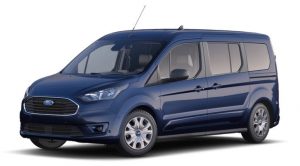 Blue Ford Transit Wagon