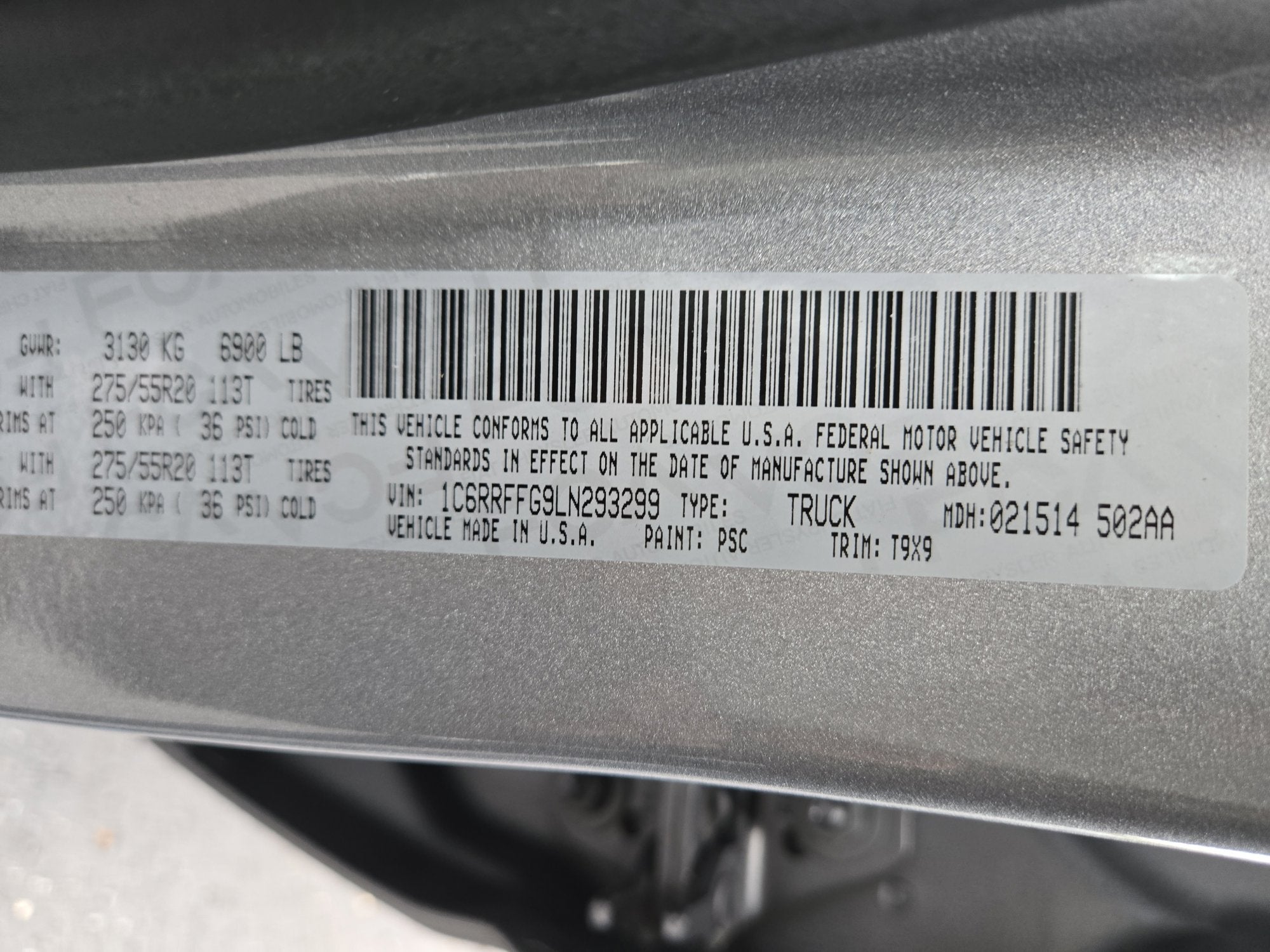 2020 RAM 1500 Big Horn