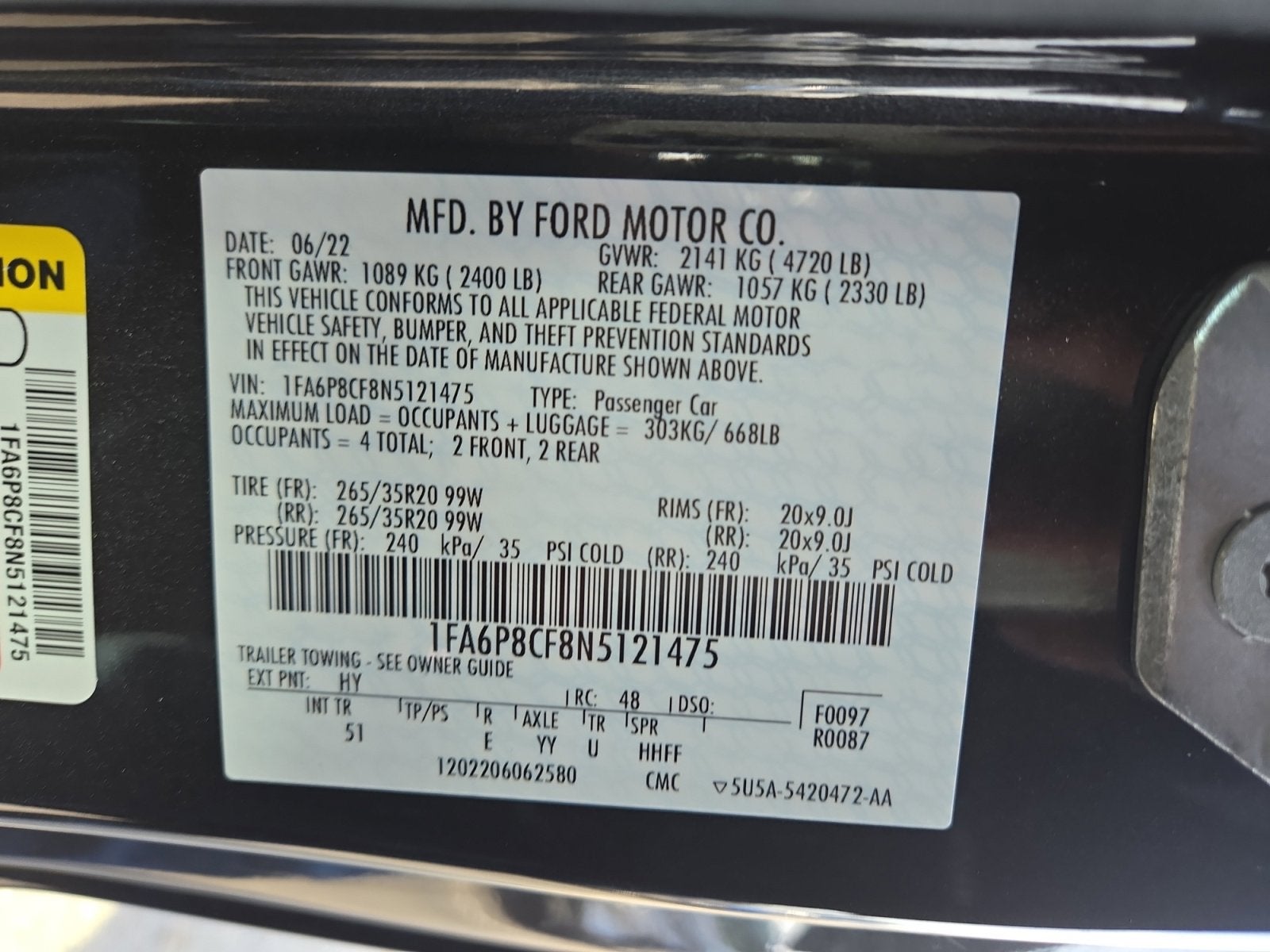 2022 Ford Mustang GT Premium