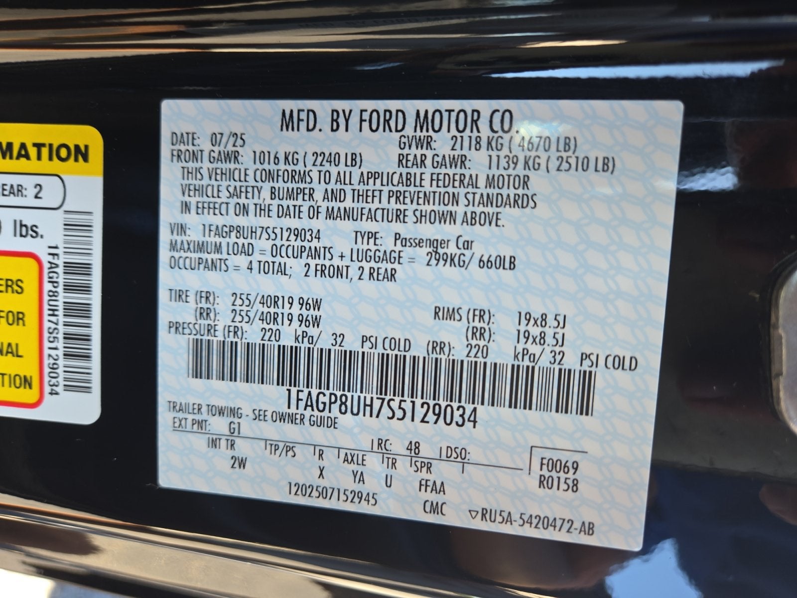 2025 Ford Mustang I4CV