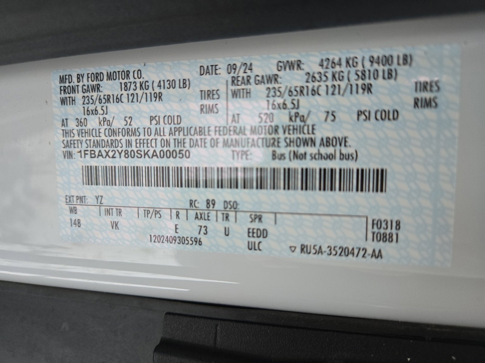 2025 Ford Transit Passenger Wagon XL