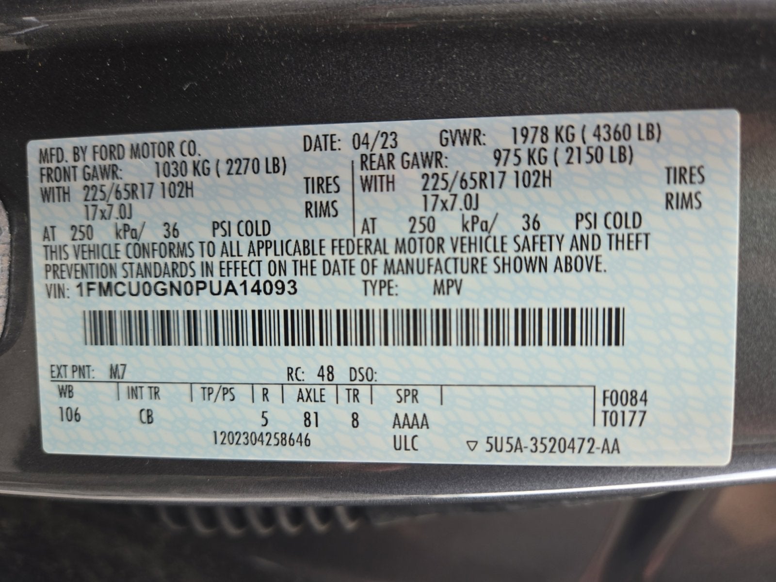 2023 Ford Escape Active