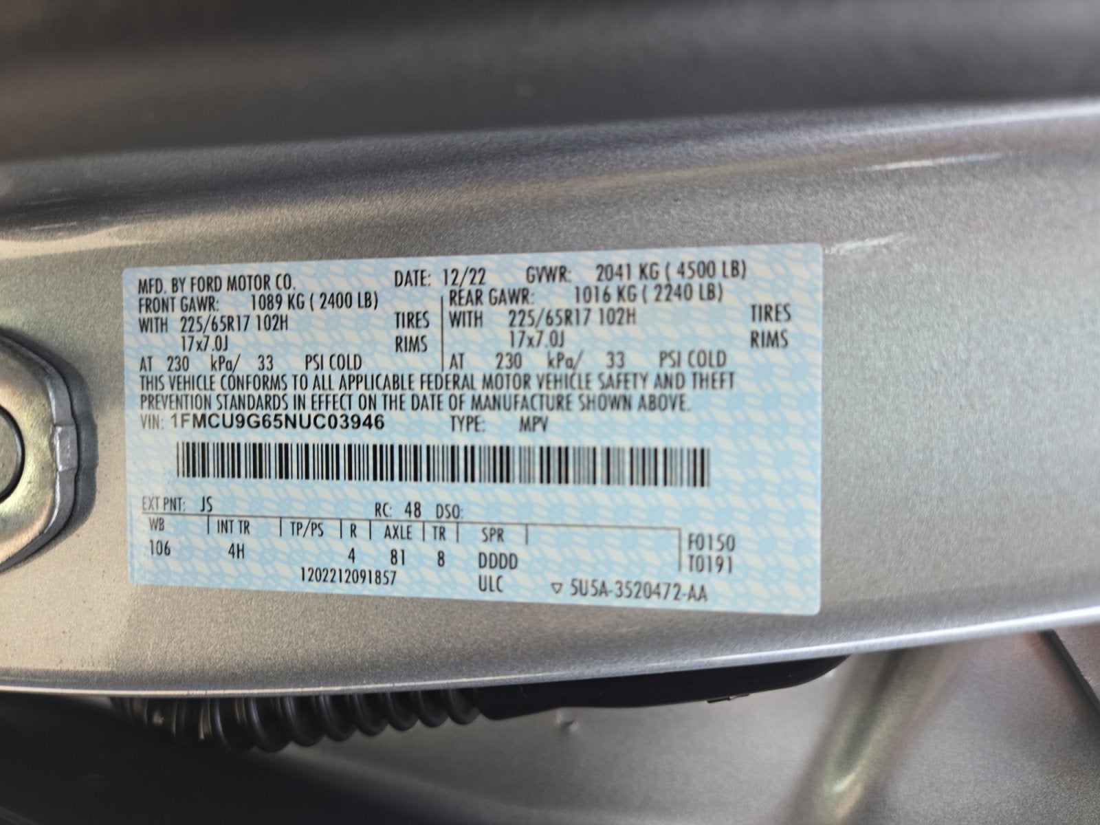 2022 Ford Escape SE