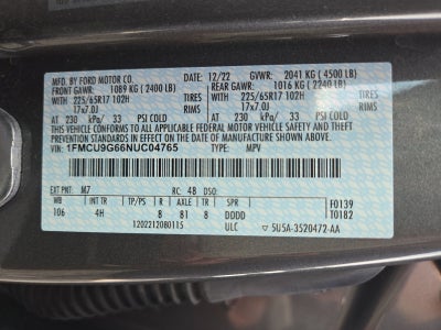 2022 Ford Escape SE