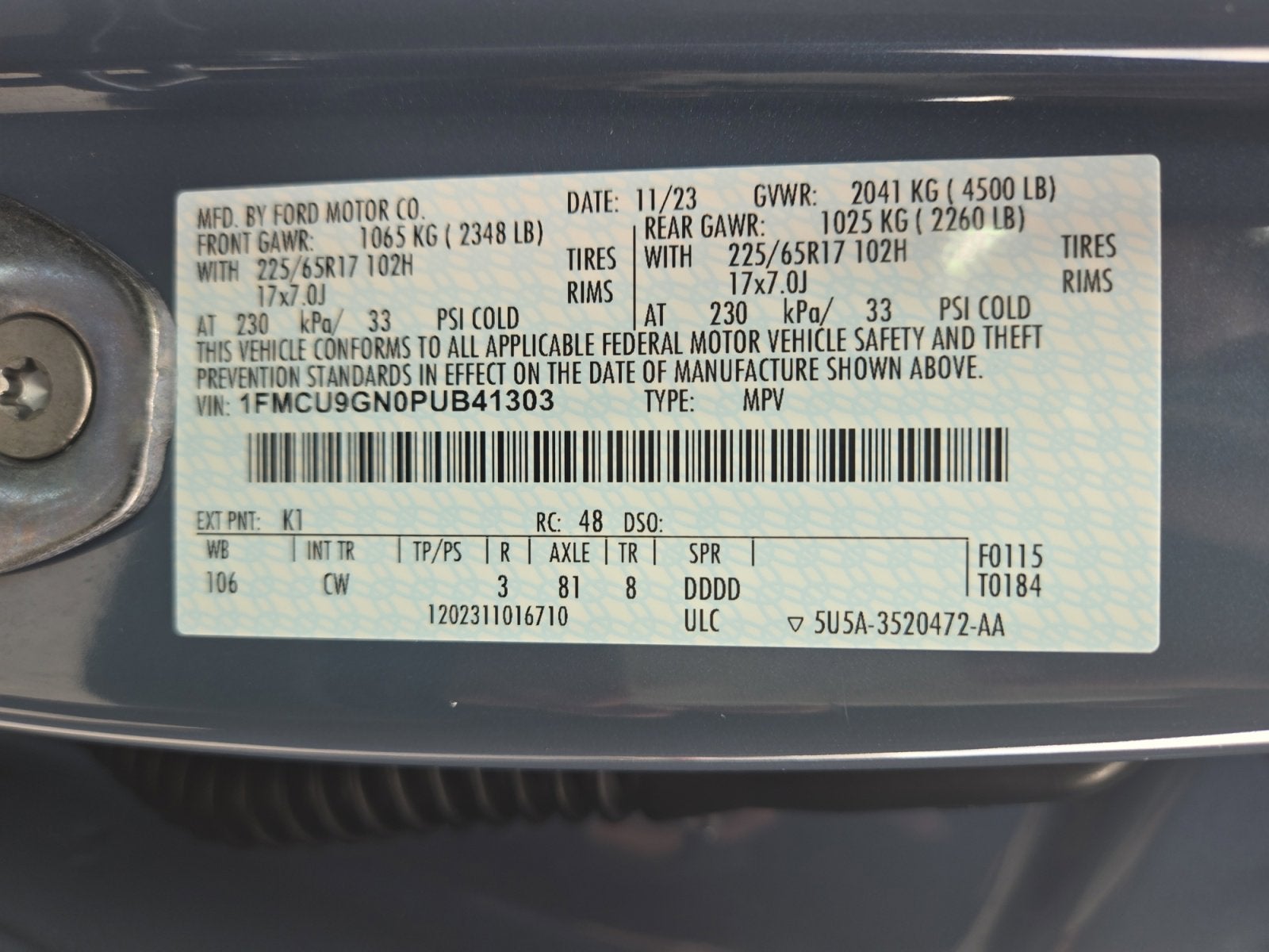 2023 Ford Escape Active