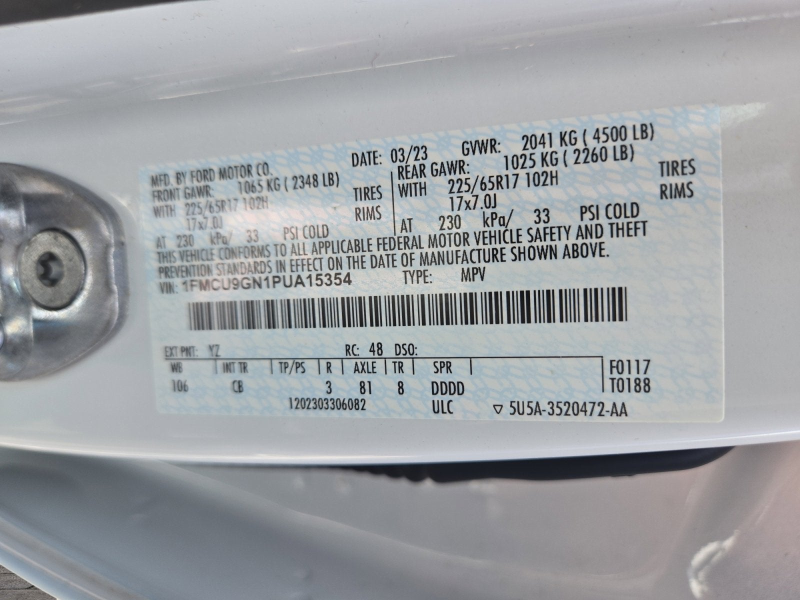 2023 Ford Escape Active