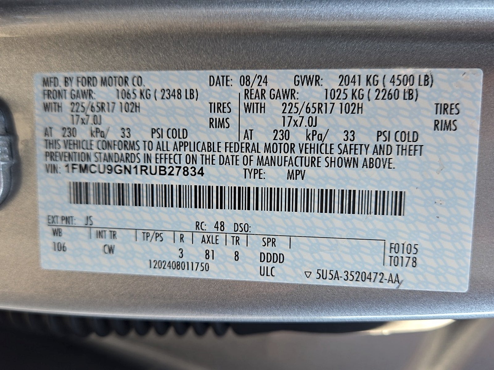 2024 Ford Escape Active