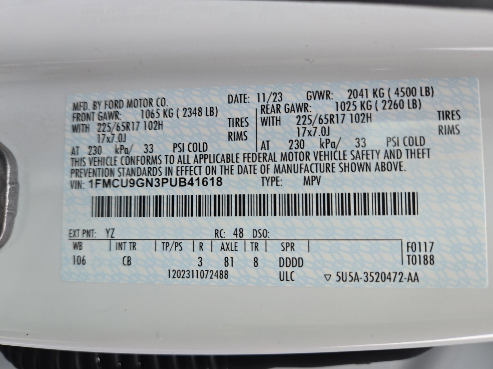 2023 Ford Escape Active