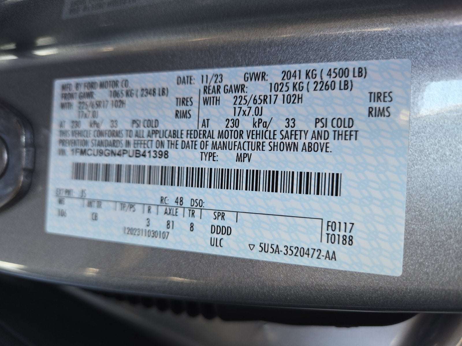 2023 Ford Escape Active