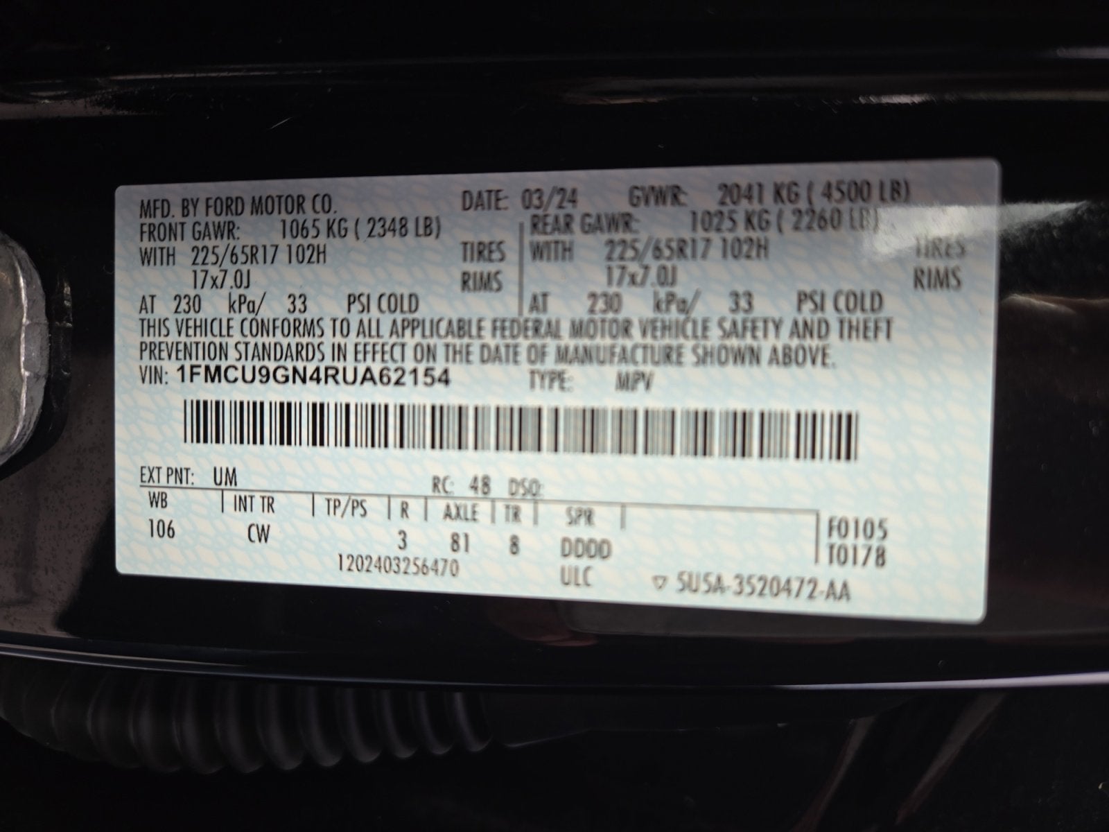 2024 Ford Escape Active