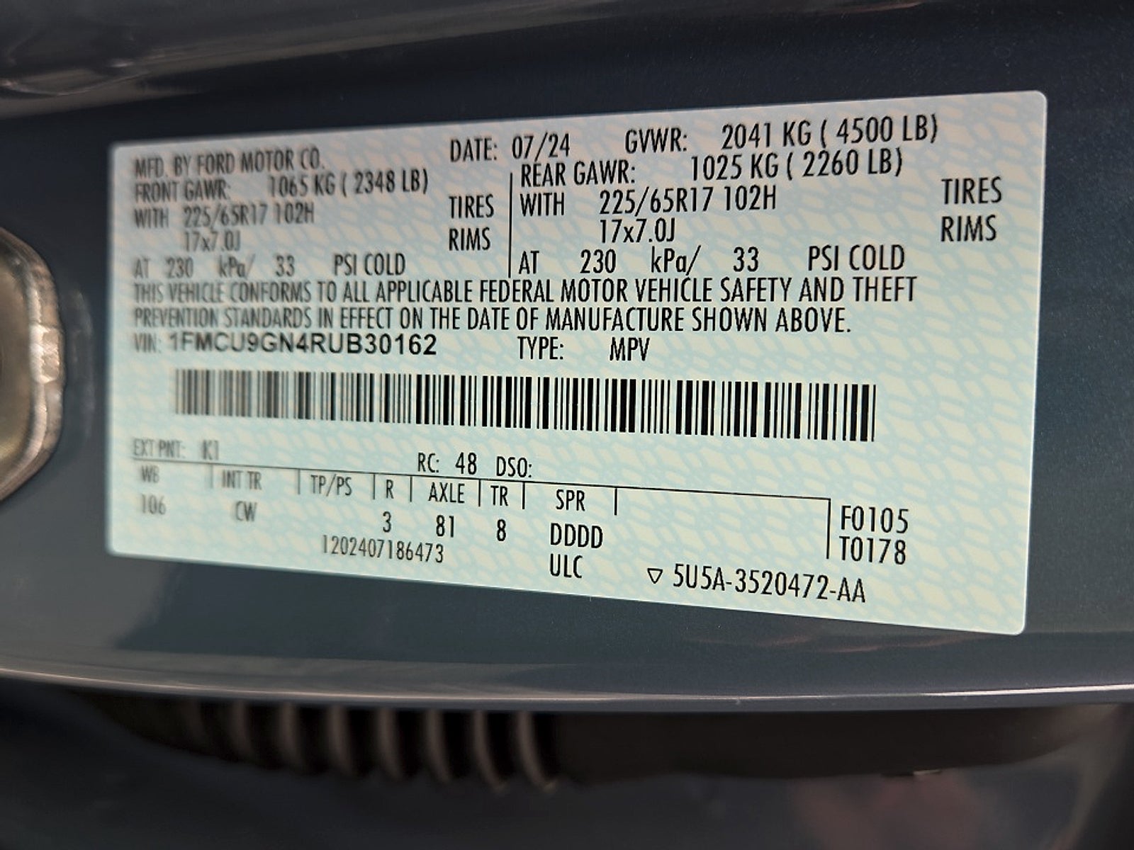 2024 Ford Escape Active
