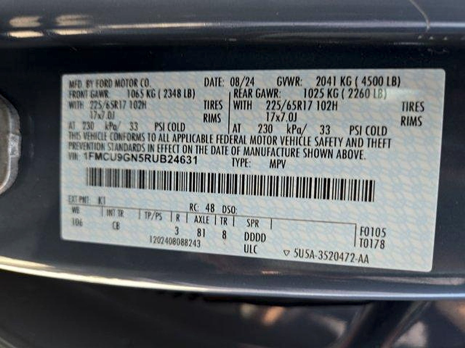 2024 Ford Escape Active