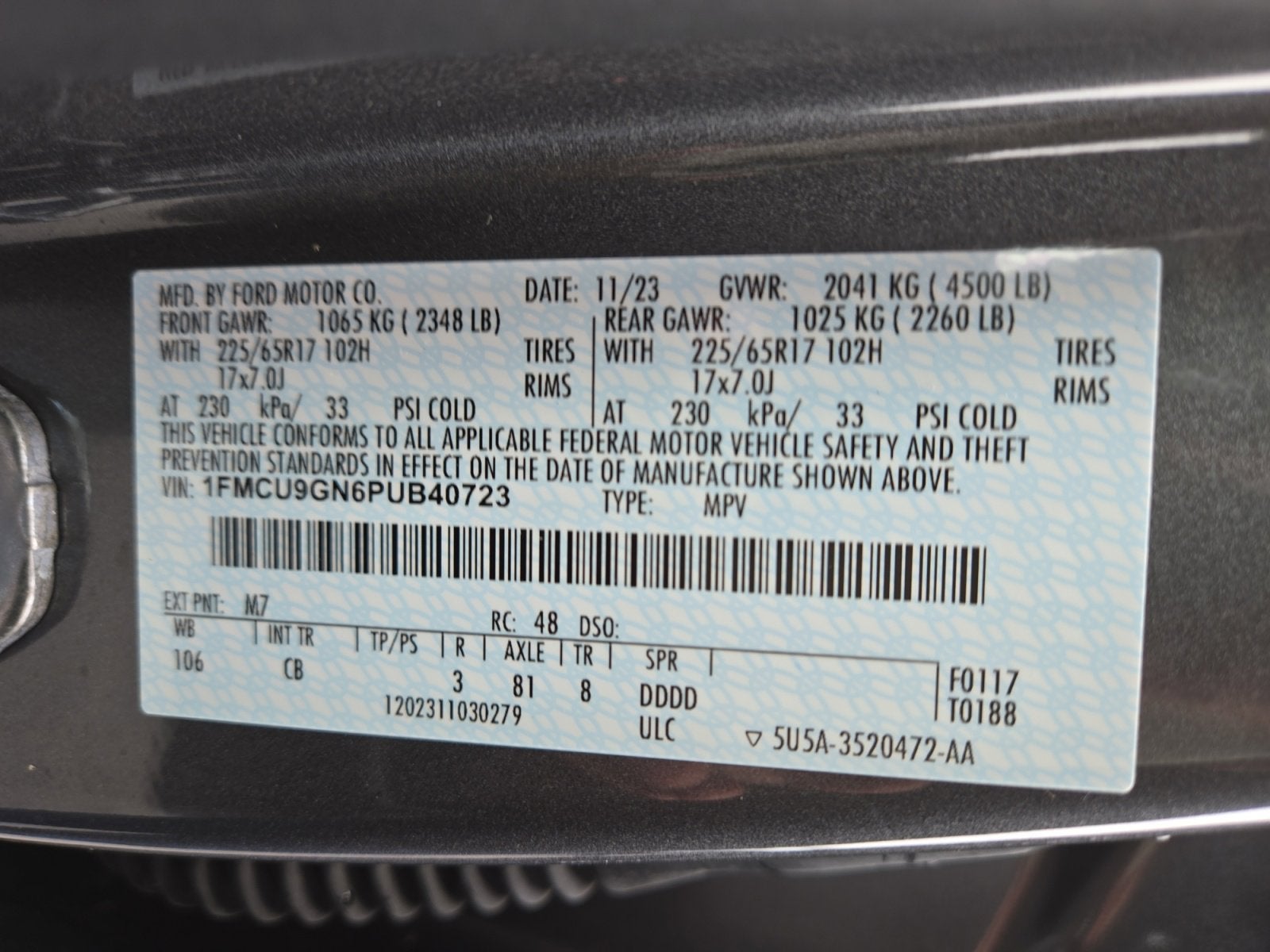 2023 Ford Escape Active