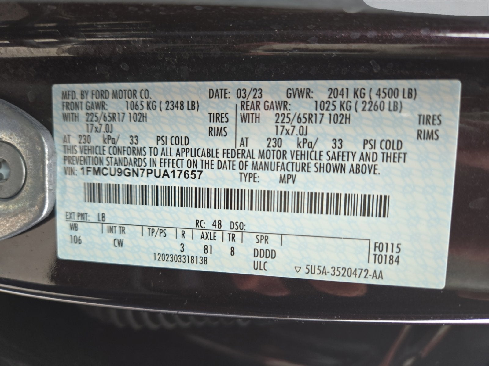 2023 Ford Escape Active