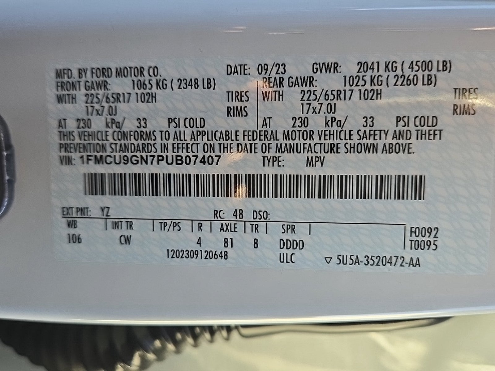 2023 Ford Escape Active