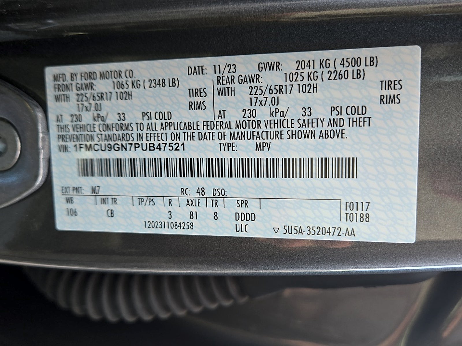 2023 Ford Escape Active