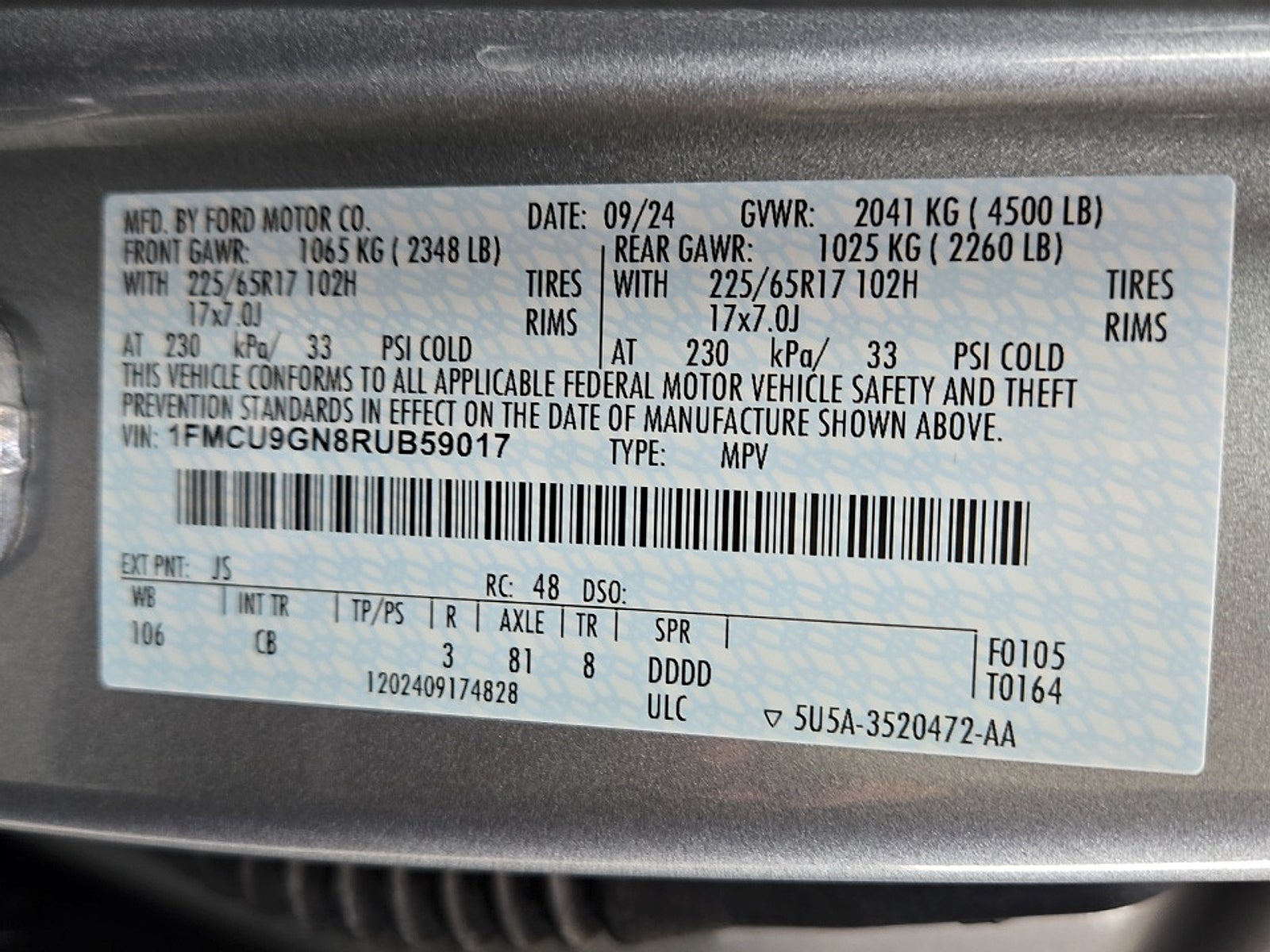 2024 Ford Escape Active