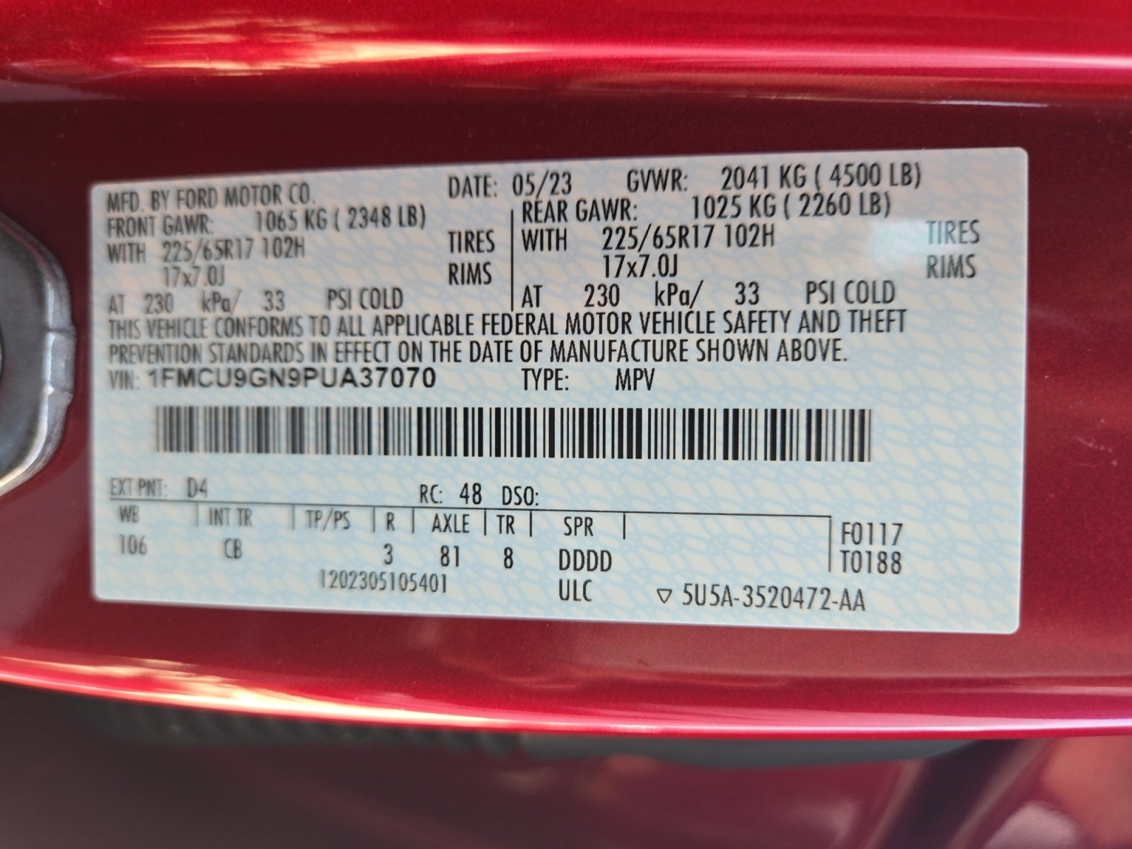 2023 Ford Escape Active