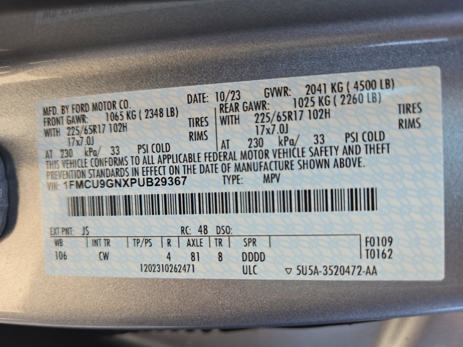 2023 Ford Escape Active