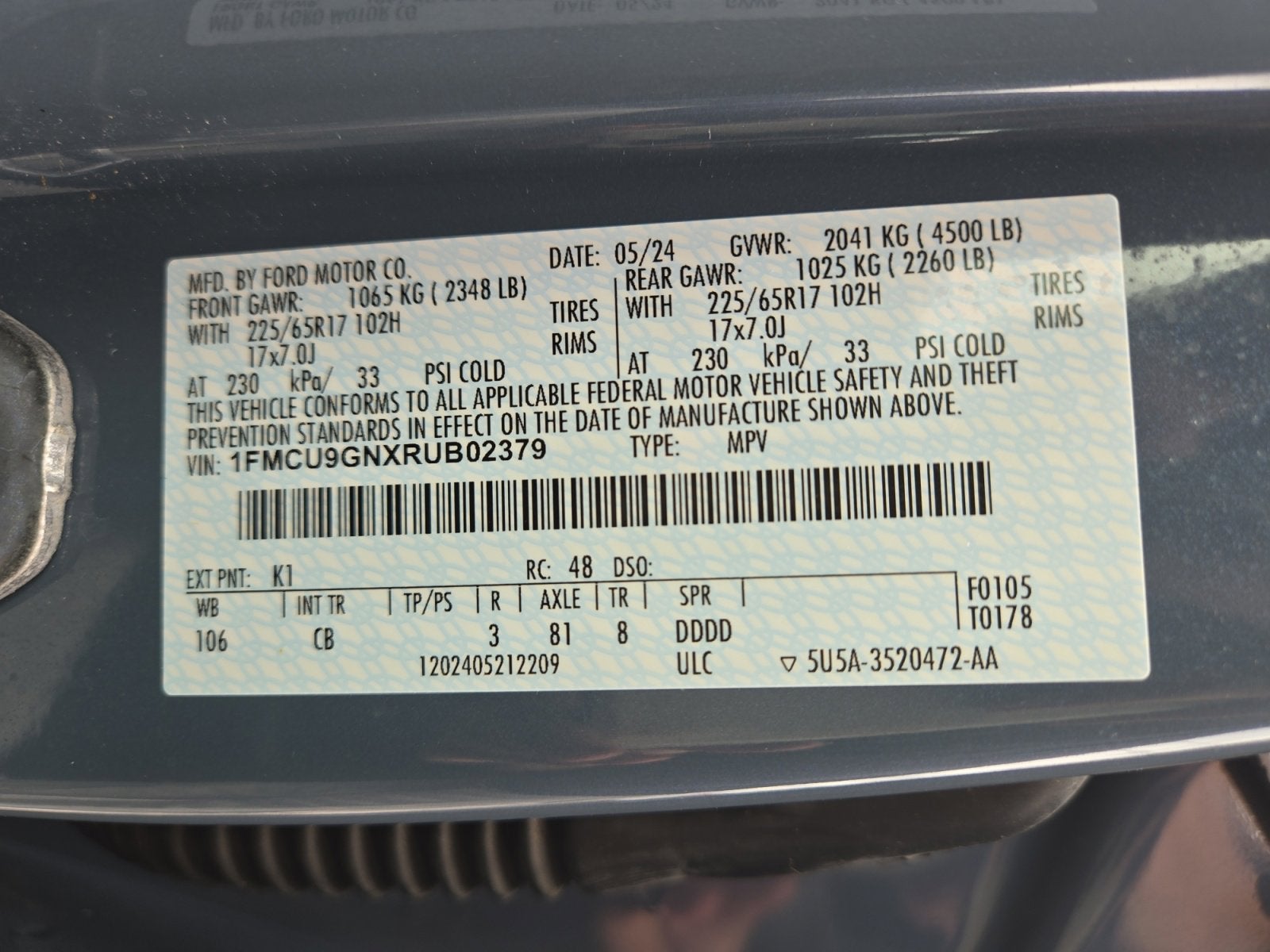 2024 Ford Escape Active