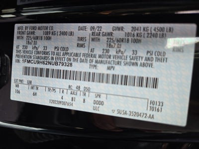 2022 Ford Escape SEL