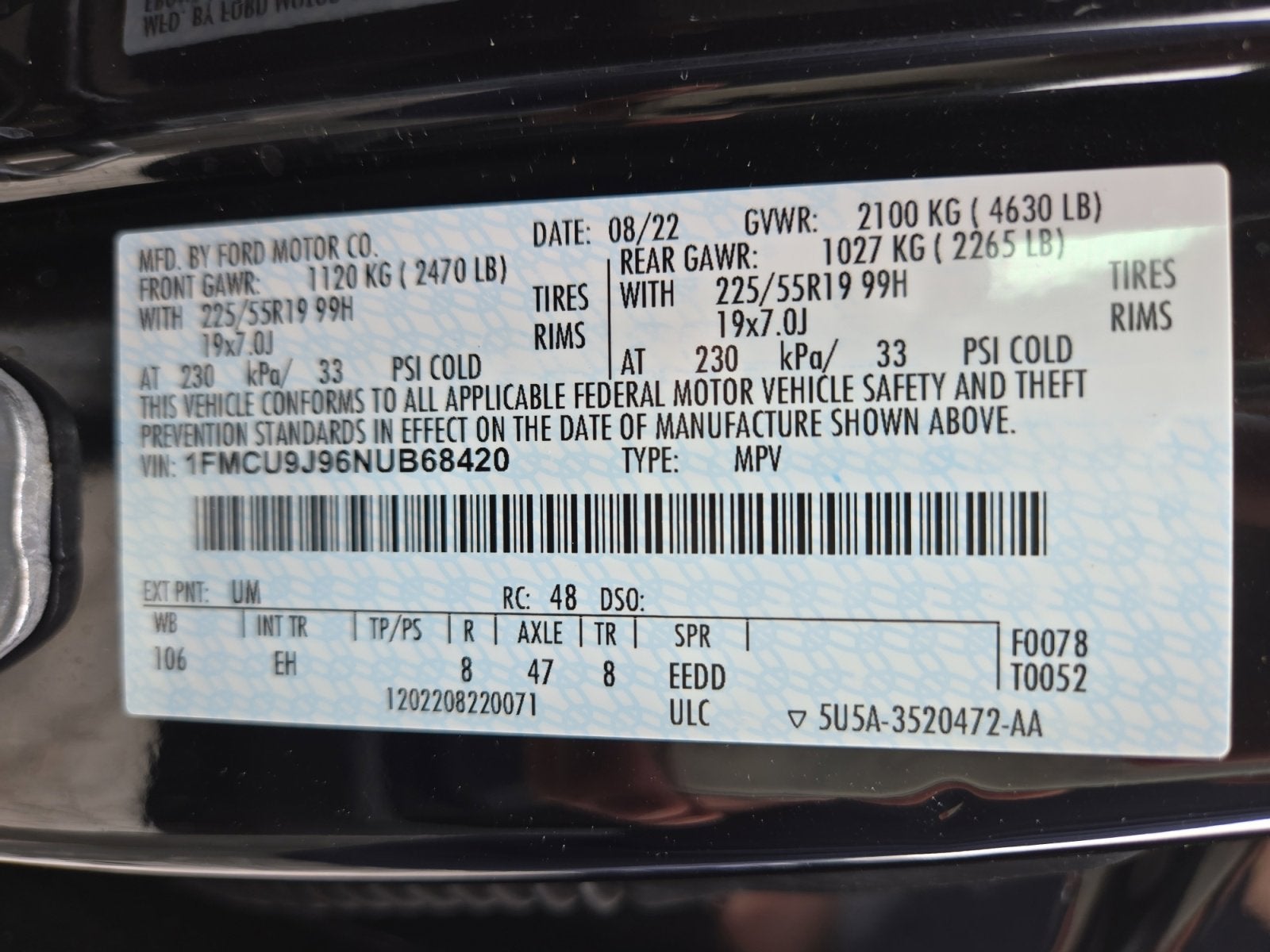 2022 Ford Escape Titanium