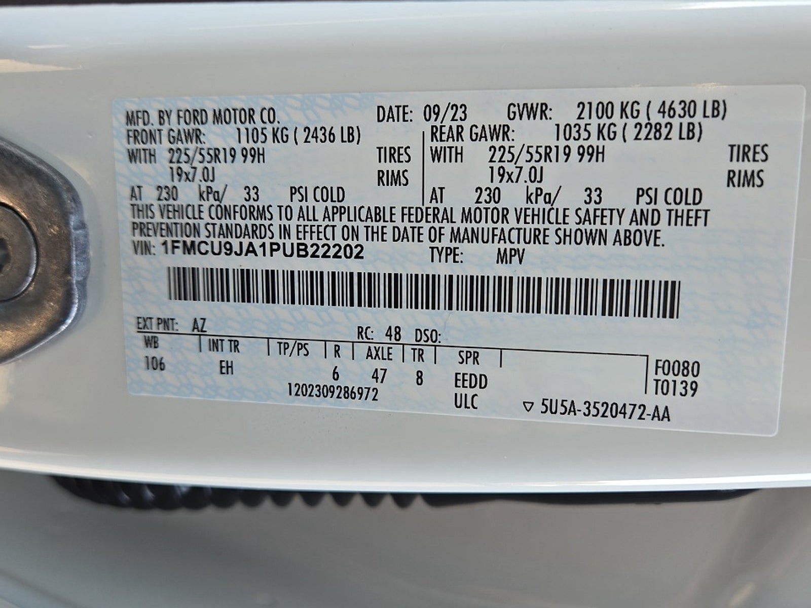 2023 Ford Escape Platinum