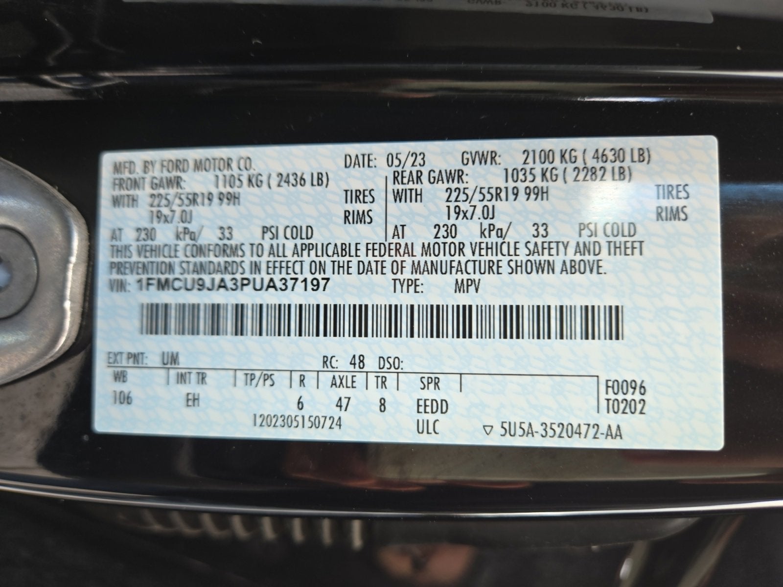 2023 Ford Escape Platinum