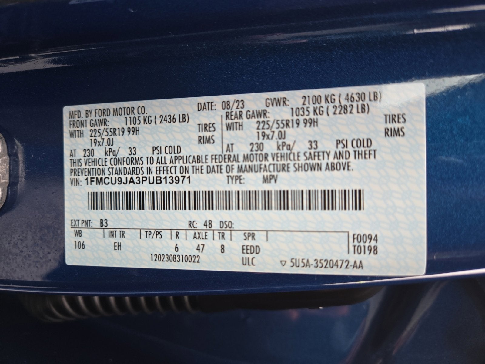 2023 Ford Escape Platinum