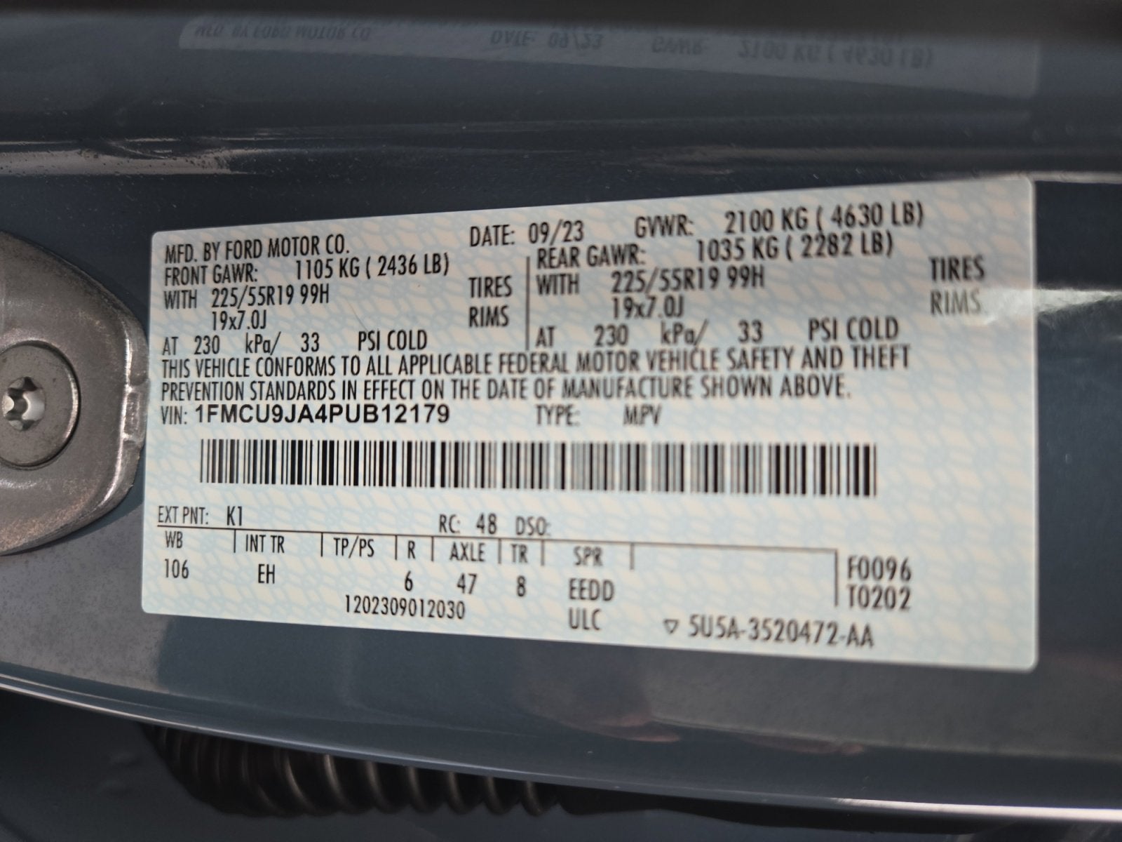 2023 Ford Escape Platinum