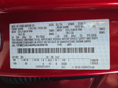 2024 Ford Escape Platinum