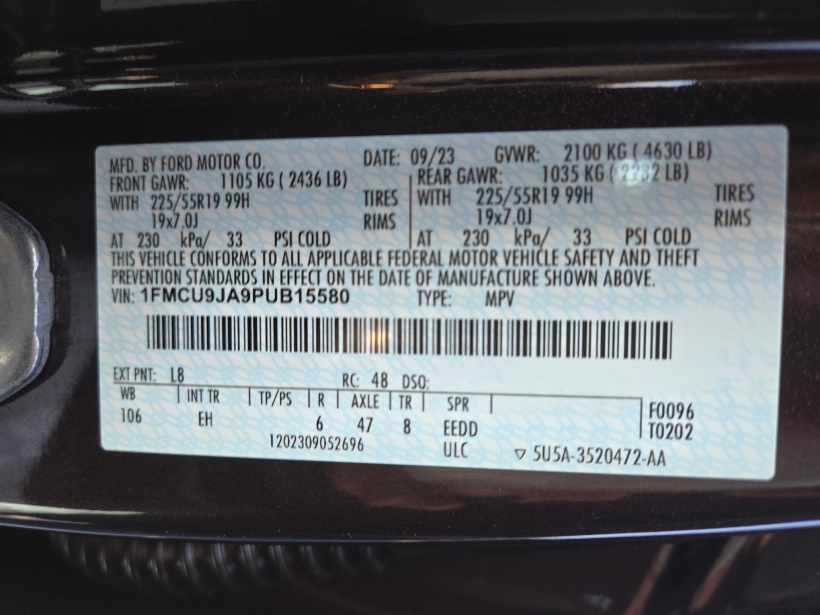 2023 Ford Escape Platinum