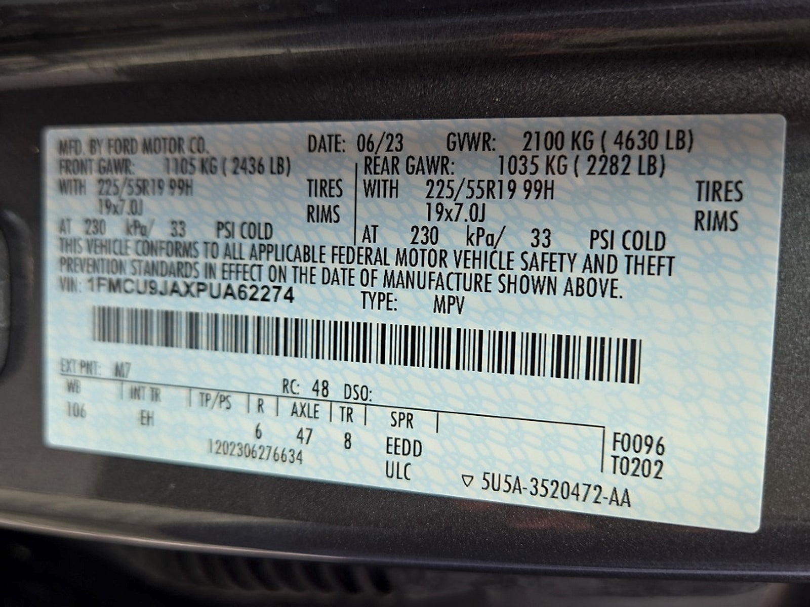 2023 Ford Escape Platinum
