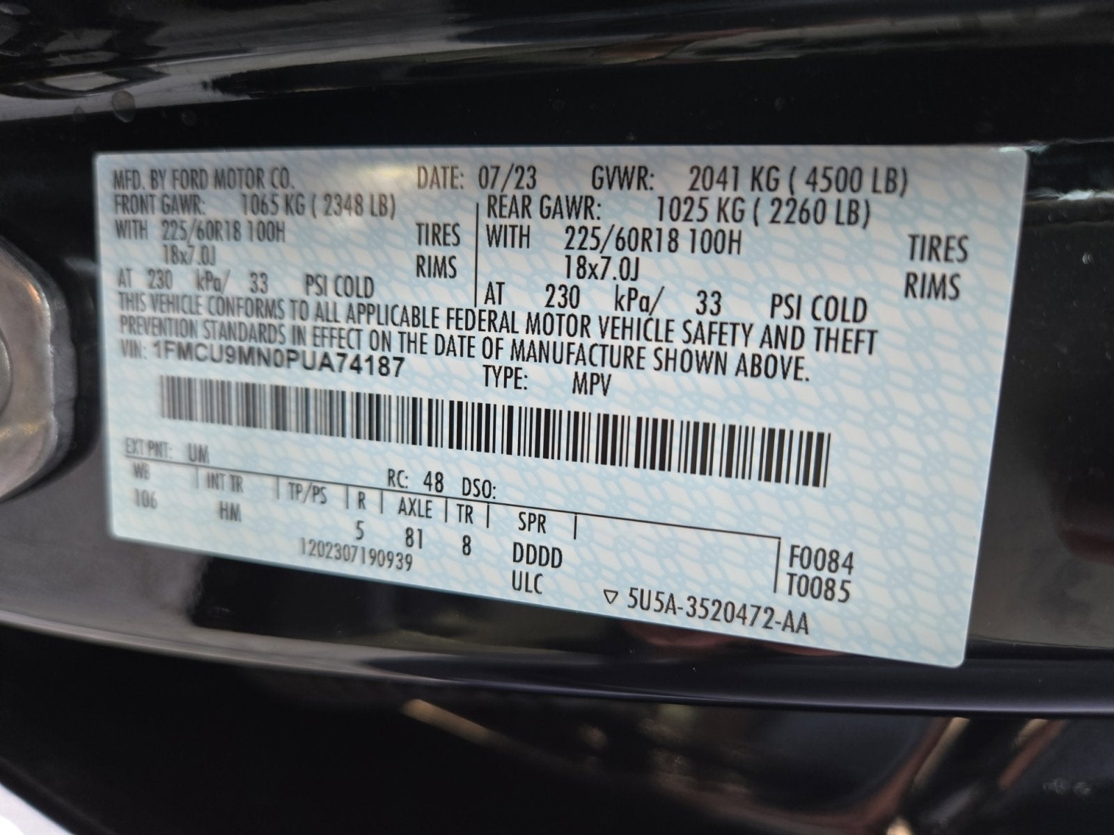 2023 Ford Escape ST-Line