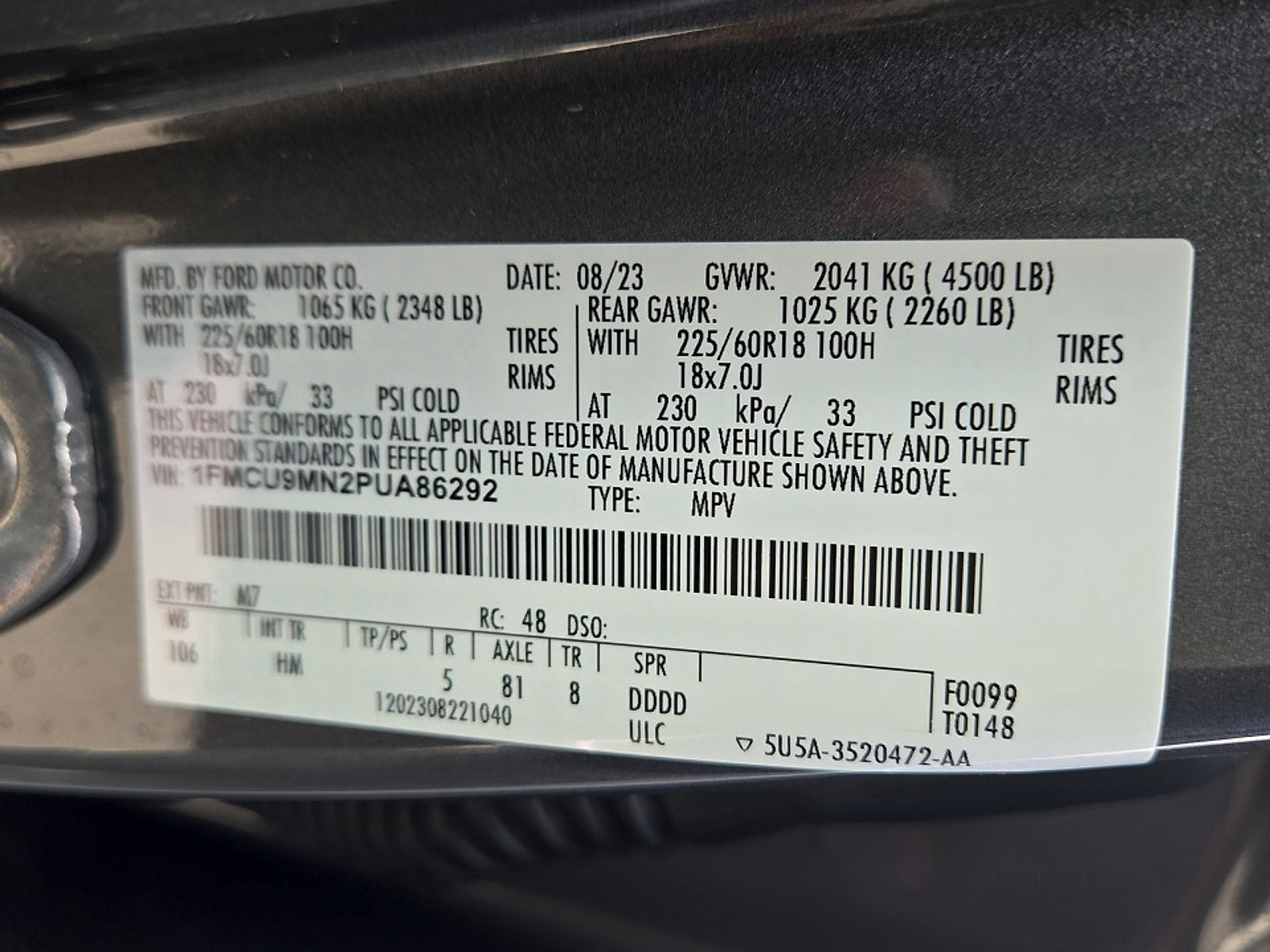 2023 Ford Escape ST-Line