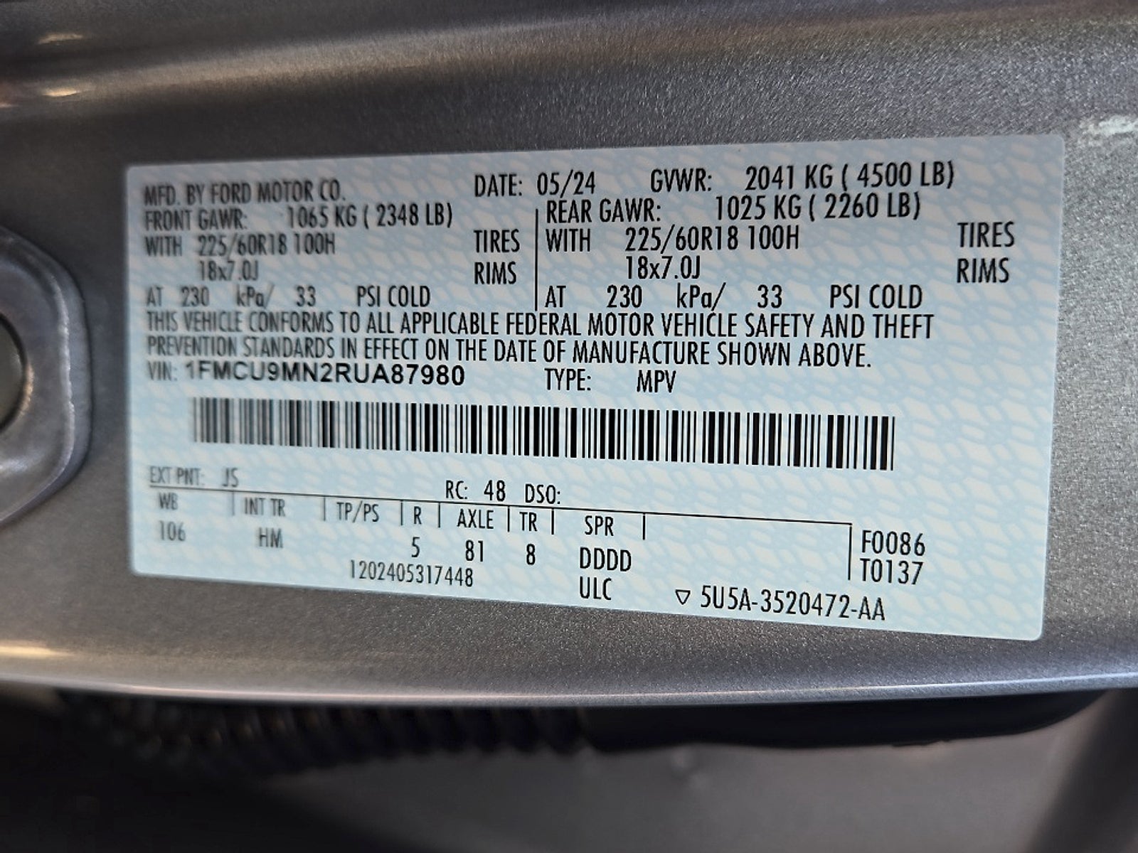 2024 Ford Escape ST-Line