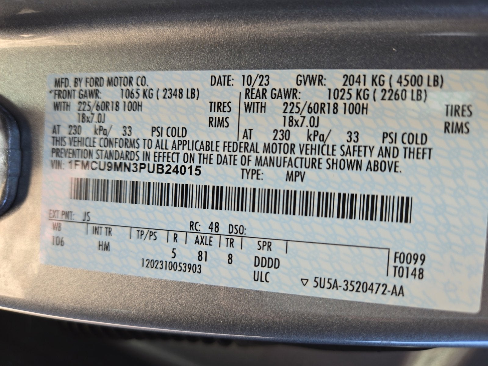 2023 Ford Escape ST-Line