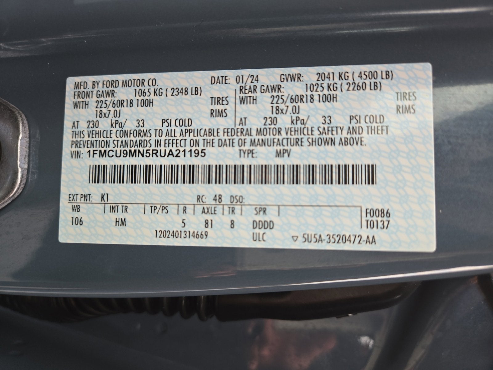 2024 Ford Escape ST-Line