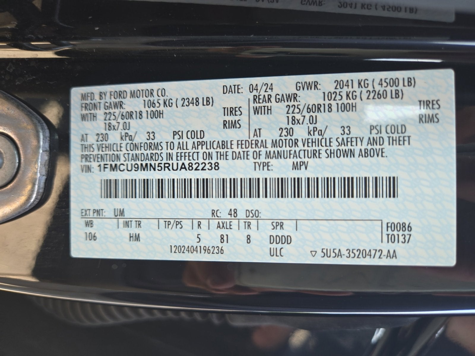 2024 Ford Escape ST-Line
