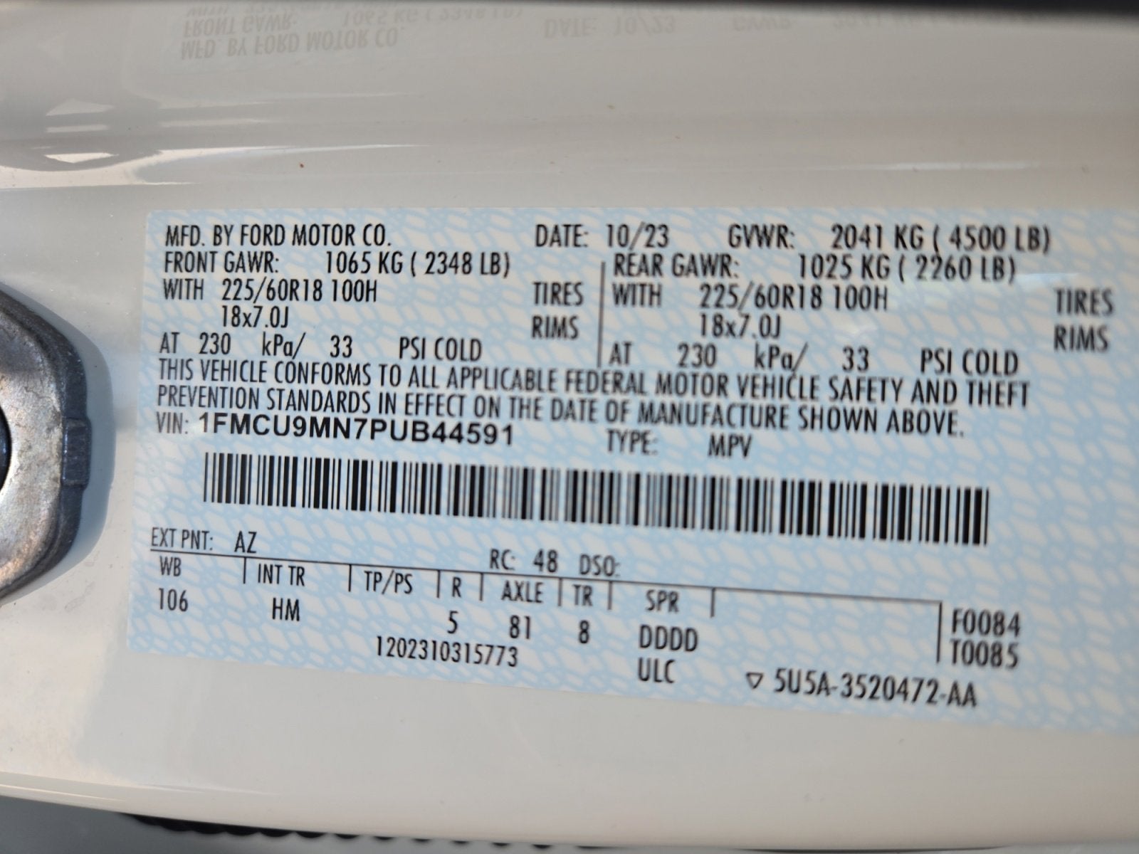 2023 Ford Escape ST-Line