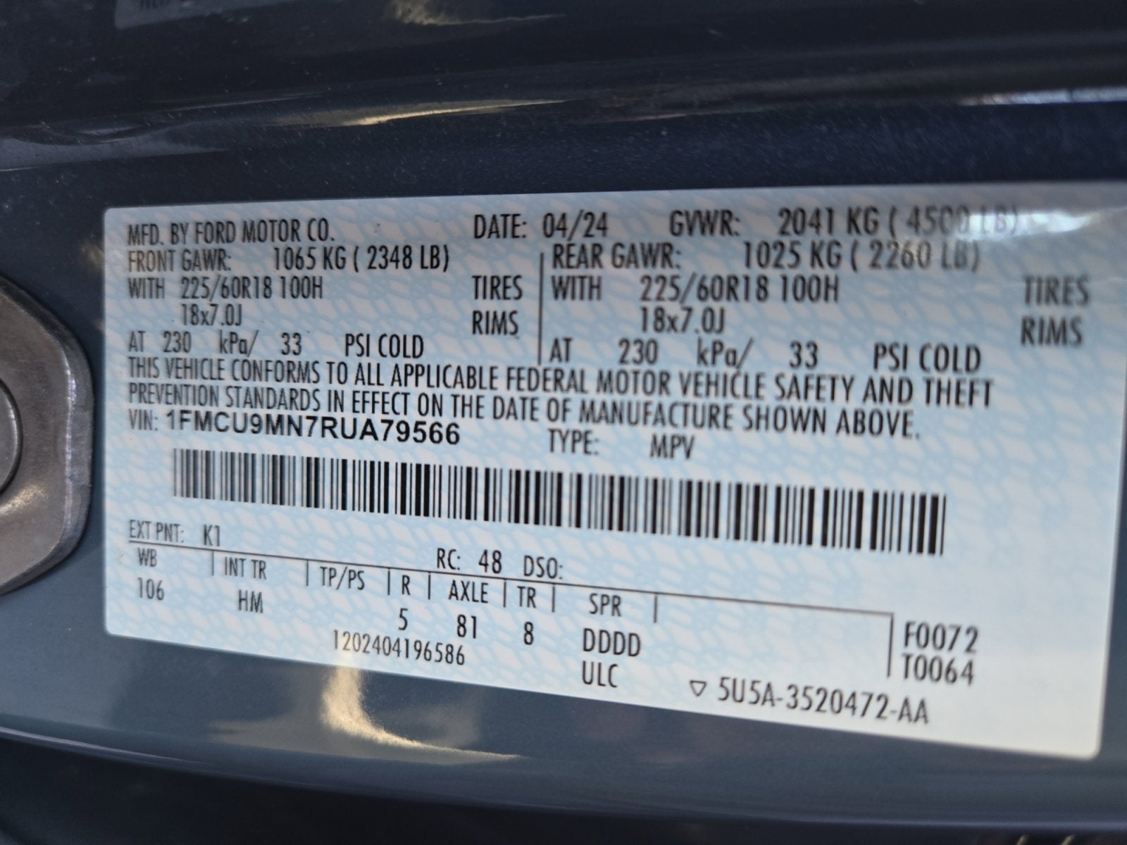 2024 Ford Escape ST-Line