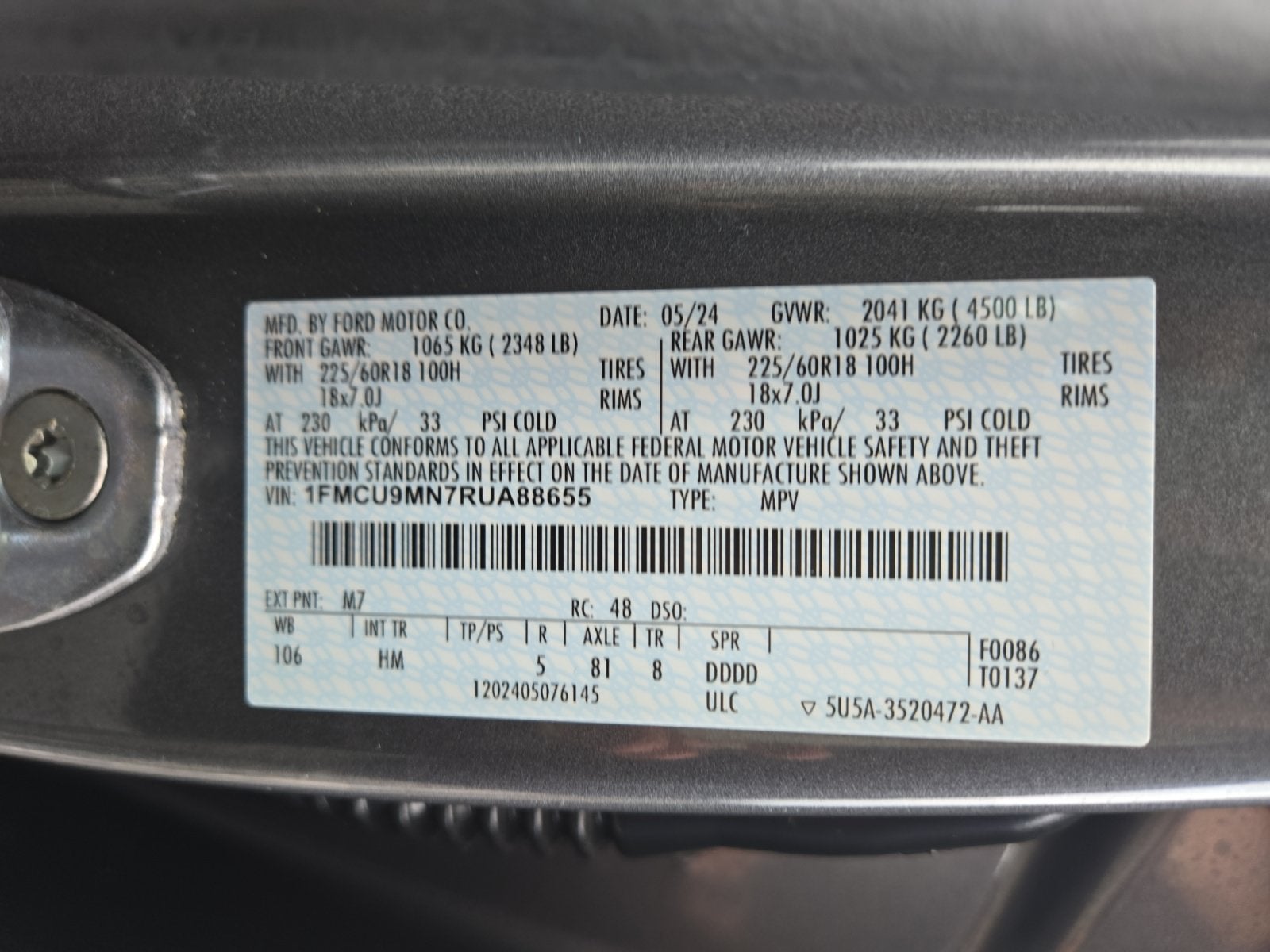 2024 Ford Escape ST-Line