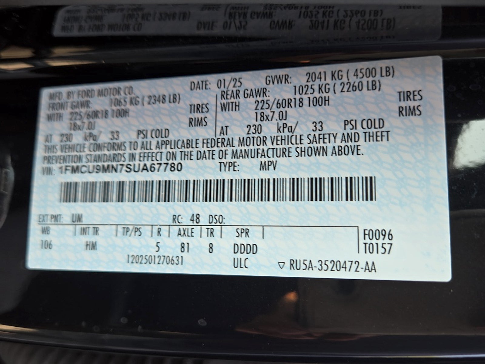 2025 Ford Escape ST-Line