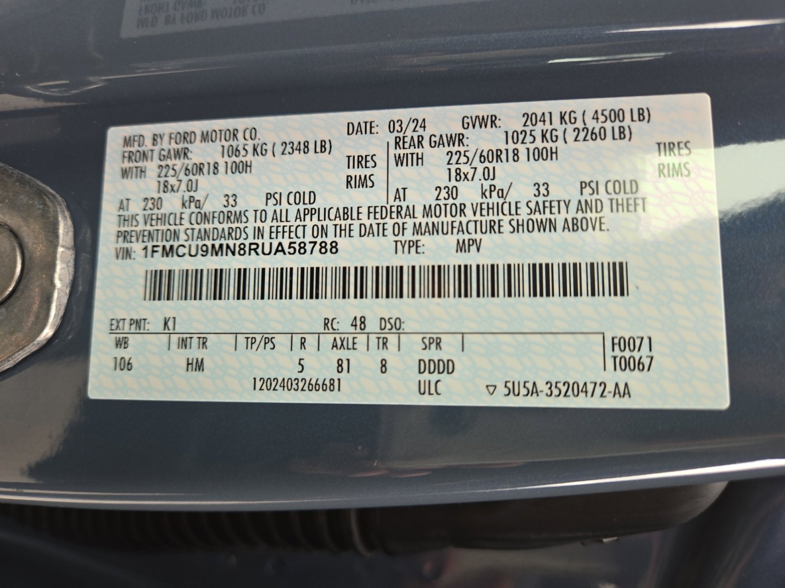 2024 Ford Escape ST-Line