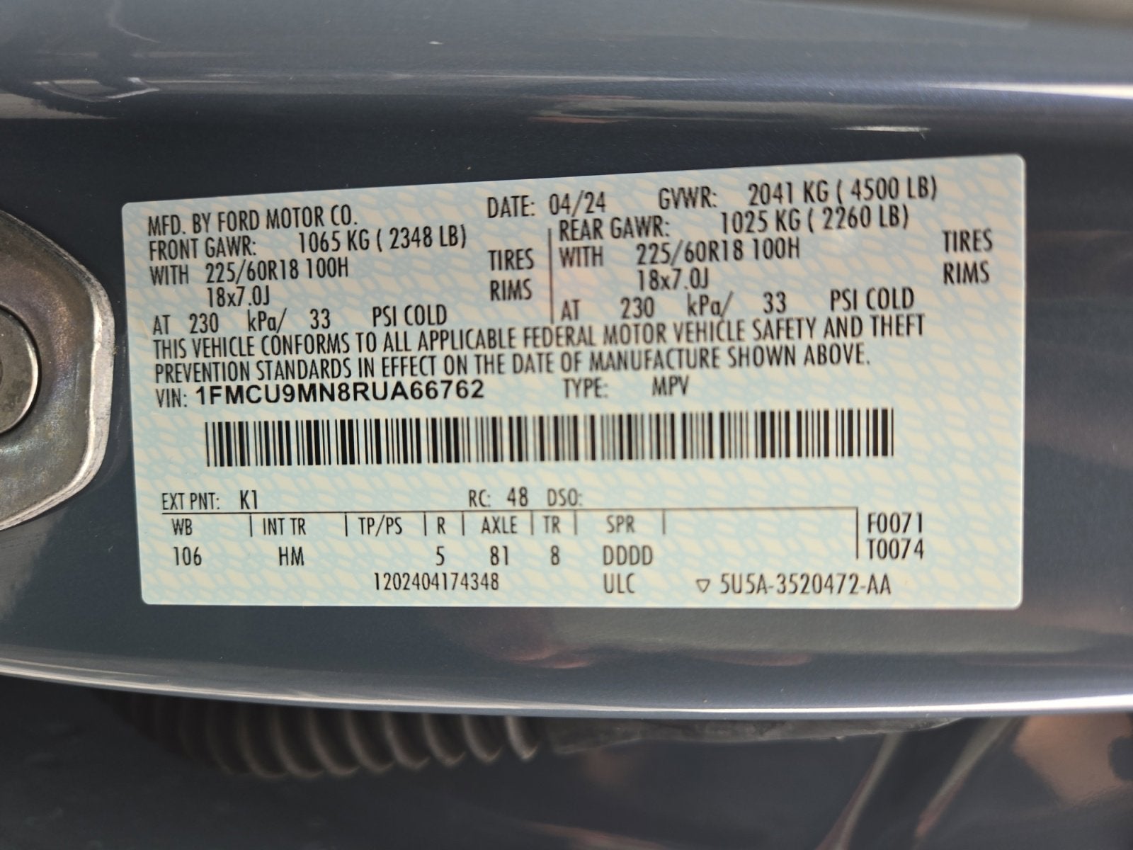 2024 Ford Escape ST-Line