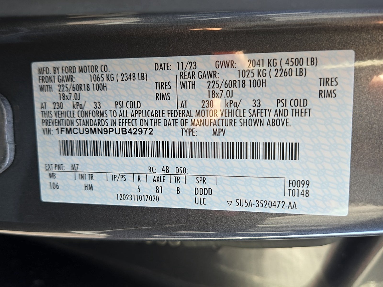 2023 Ford Escape ST-Line