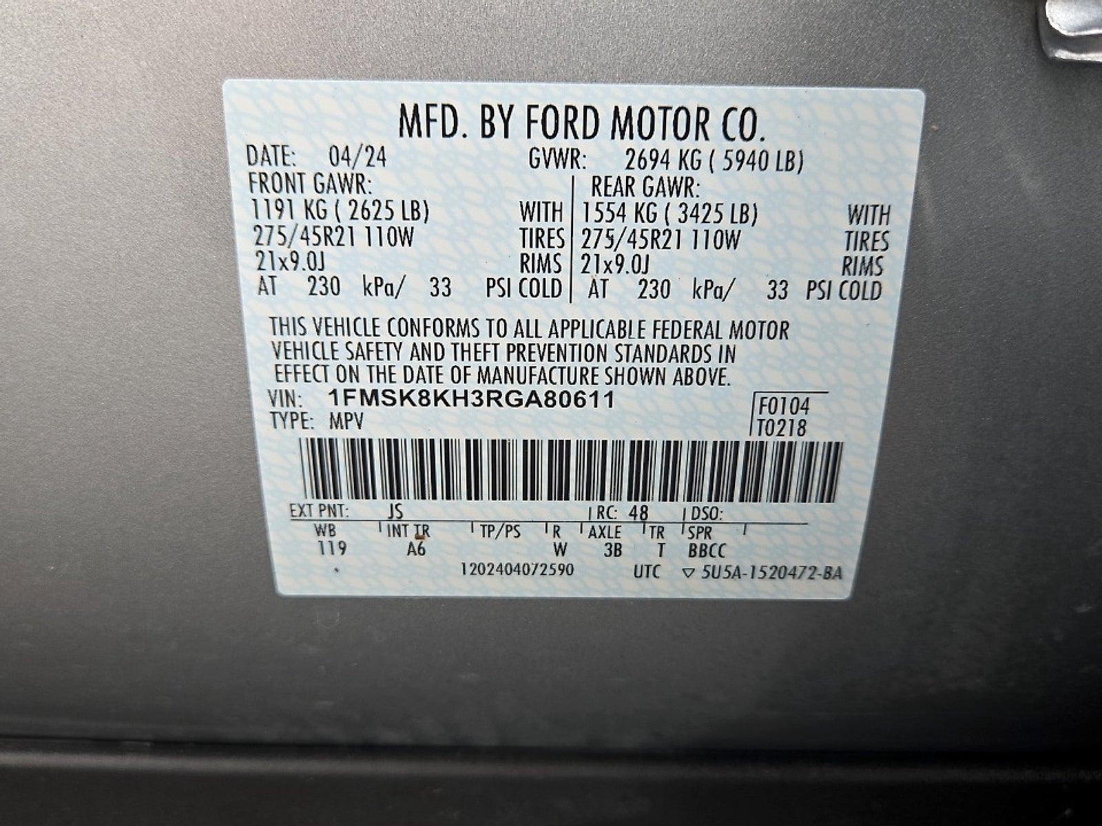 2024 Ford Explorer ST-Line