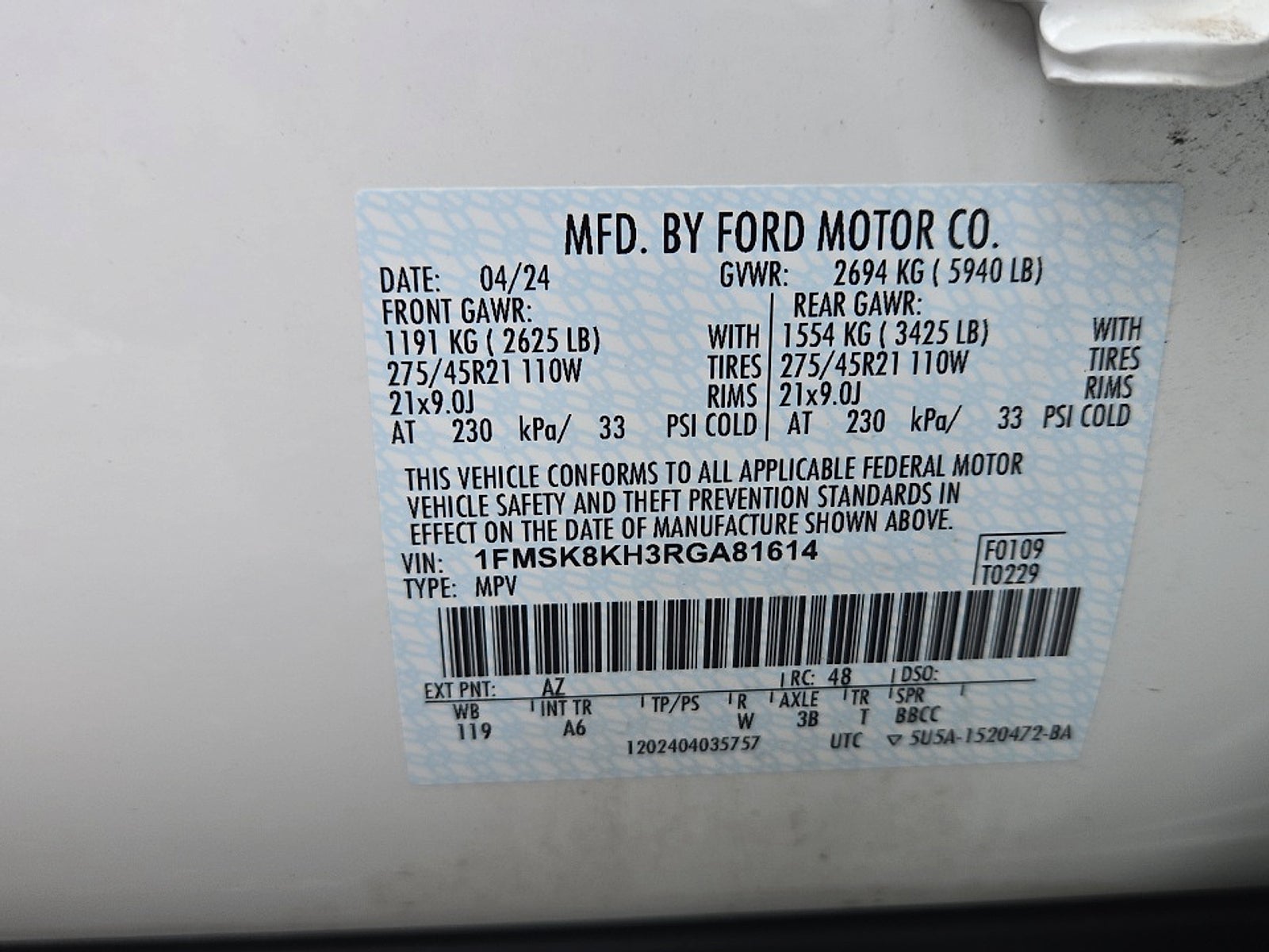 2024 Ford Explorer ST-Line
