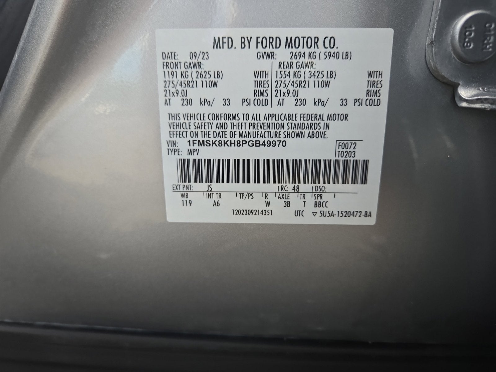 2023 Ford Explorer ST-Line