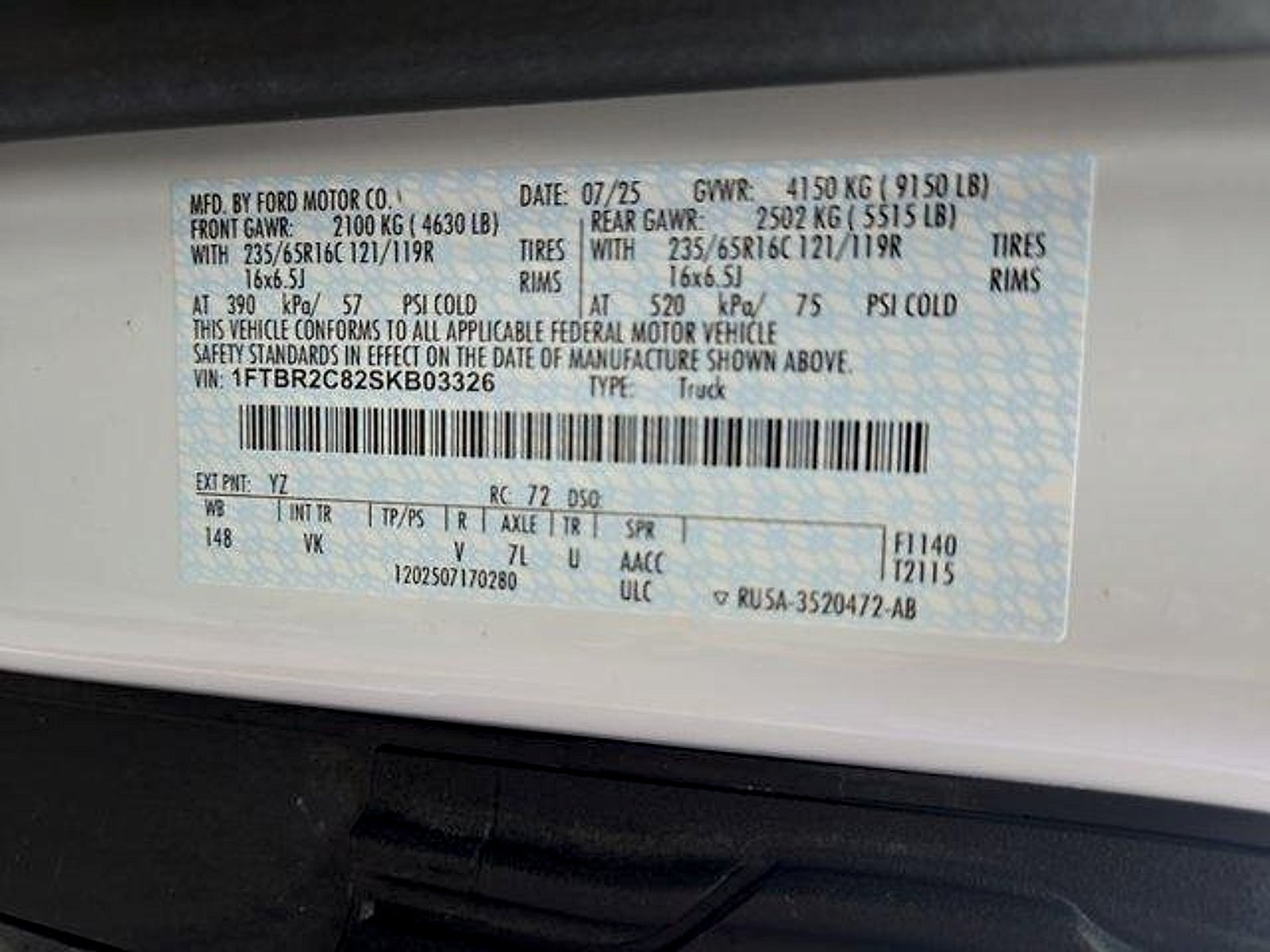 2025 Ford Transit-250 Cargo Van 148 WB Medium Roof Cargo